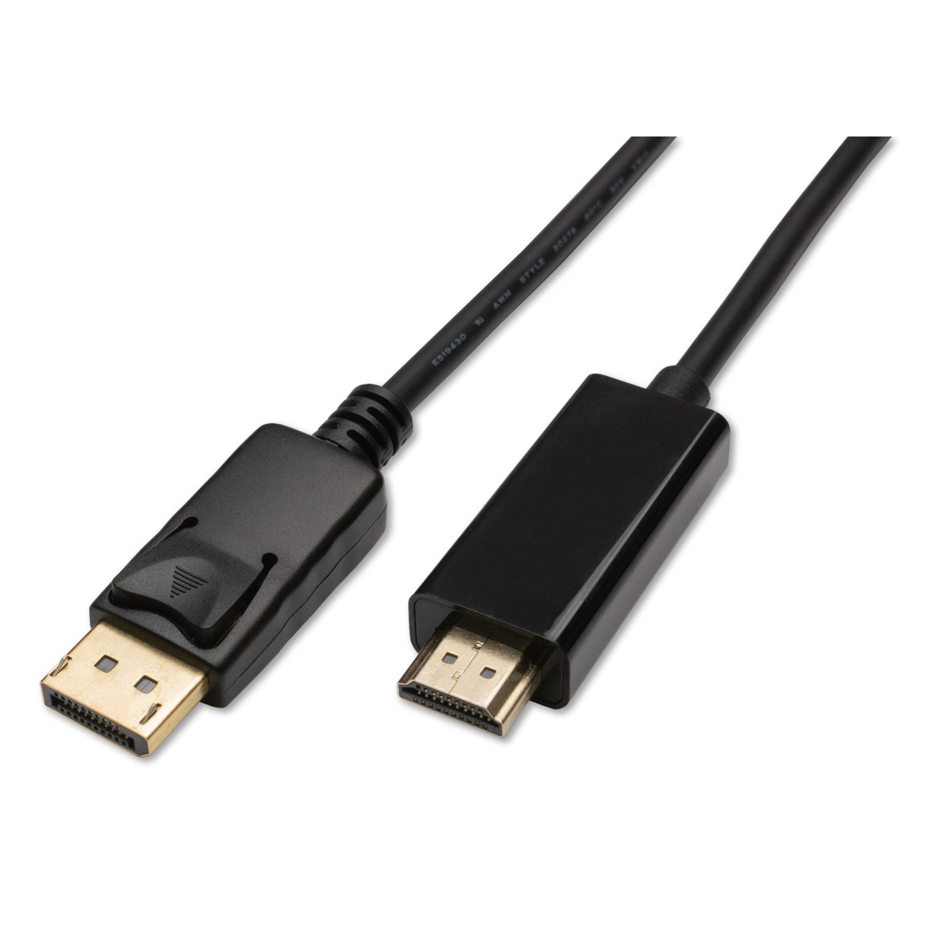 DisplayPort to HDMI Cable - 4K 60Hz - 1m - Black — Buy in Cyprus with Fast Delivery
