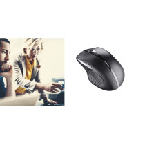 CHERRY MW 3000 - JW-T0100 - Wireless Ergonomic Right-Hand Mouse, Black, 1750 DPI, 2.4 GHz — Buy in Cyprus with Fast Delivery