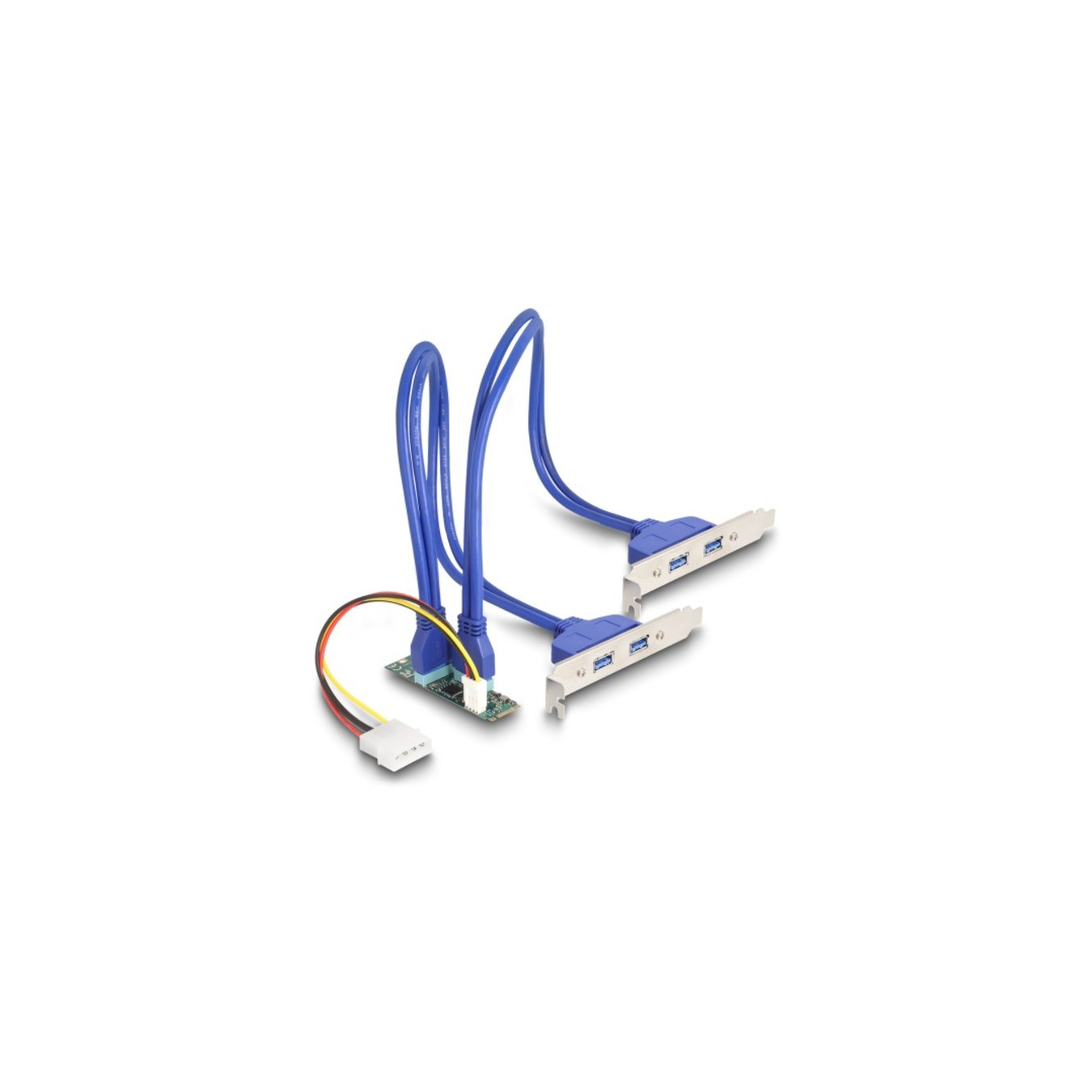 Converter M.2 Key B+M connector to 4 x USB 5 Gbps Type-A, interface extension — Buy in Cyprus with Fast Delivery