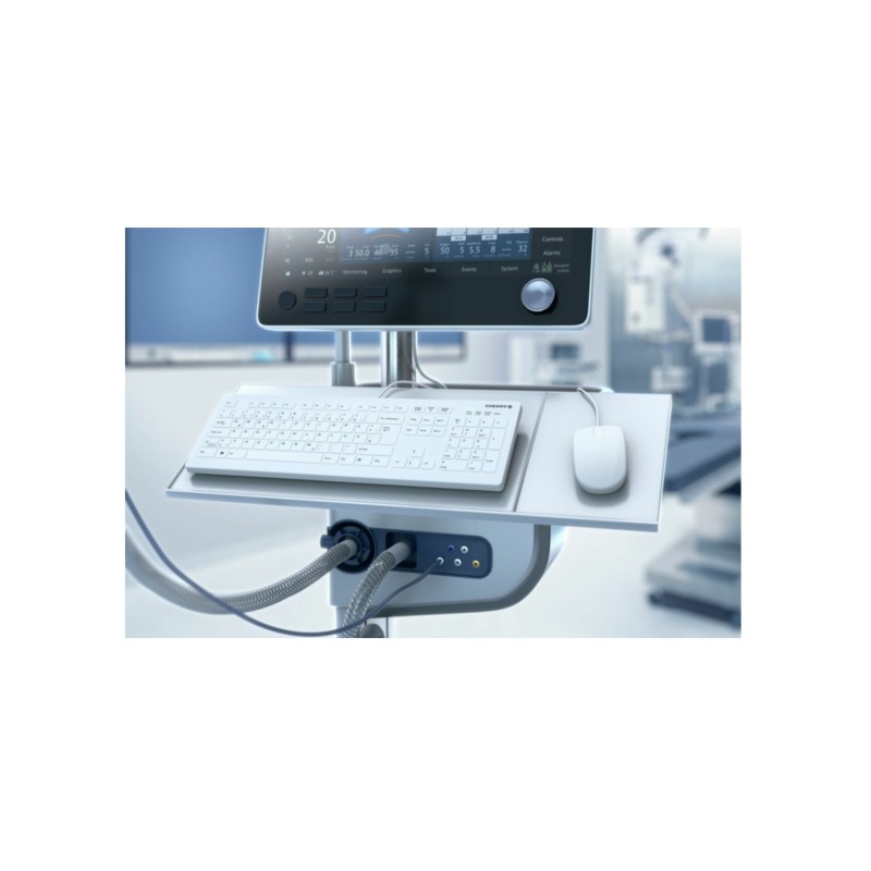 Buy Medical Disinfectable Keyboard - AK-C8112 - Wired White, Full Layout, IP68 M... in Cyprus, Nicosia, Limassol, Larnaka, Pafos