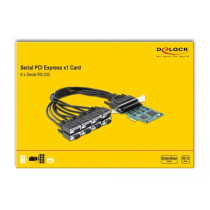 PCIe card to 8xSerial RS-232 DB9, interface card — Buy in Cyprus with Fast Delivery