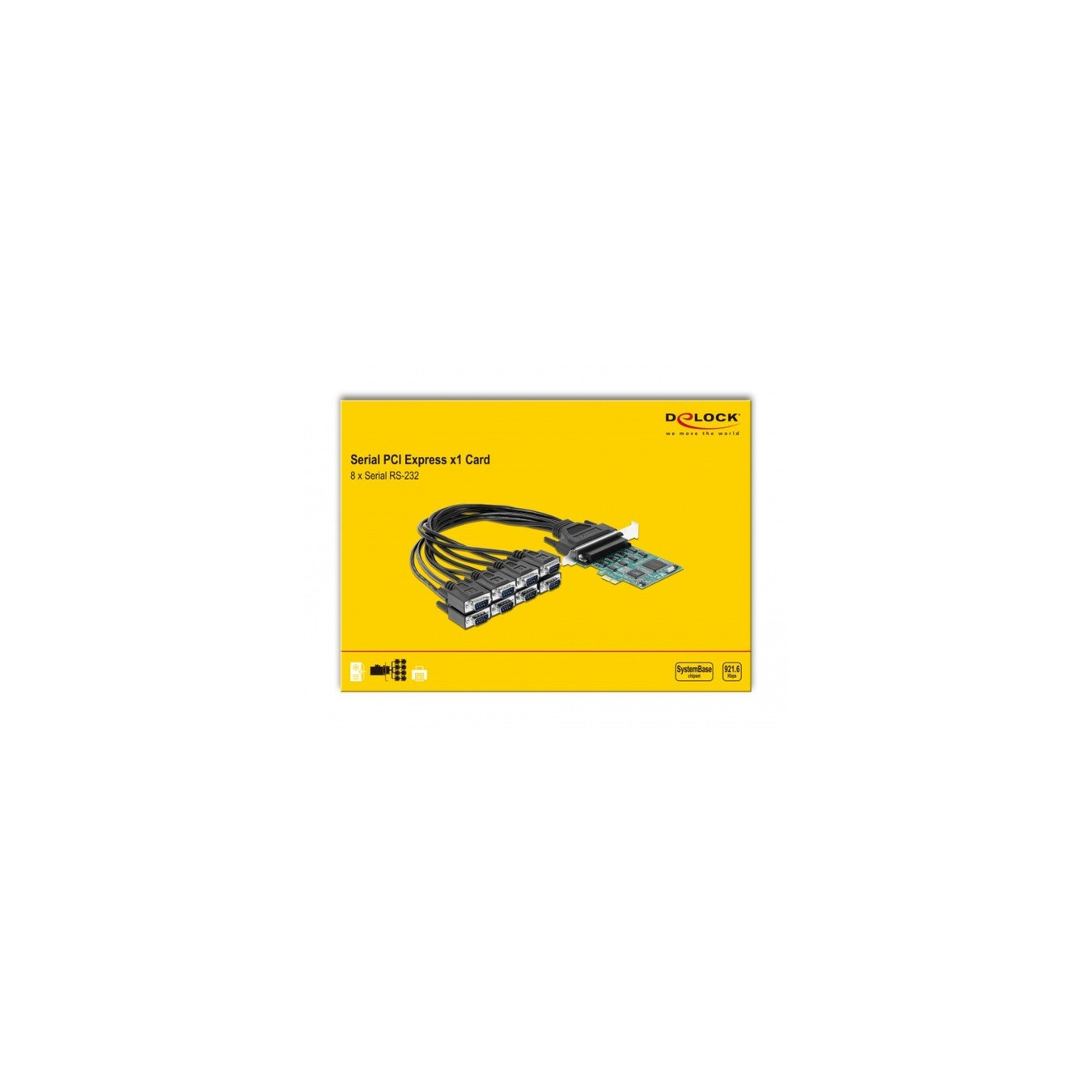 PCIe card to 8xSerial RS-232 DB9, interface card — Buy in Cyprus with Fast Delivery