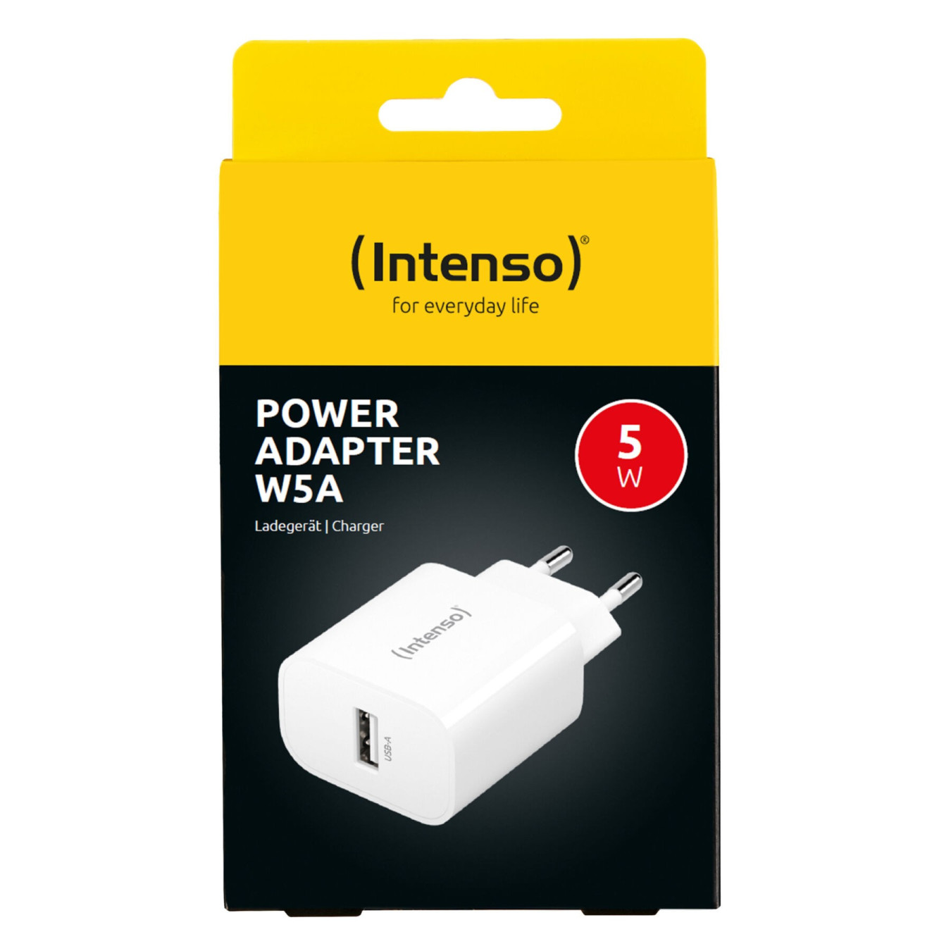 Intenso USB-A Wall Charger - 7800512 - 5W White USB-A Adapter (EU Plug) — Buy in Cyprus with Fast Delivery