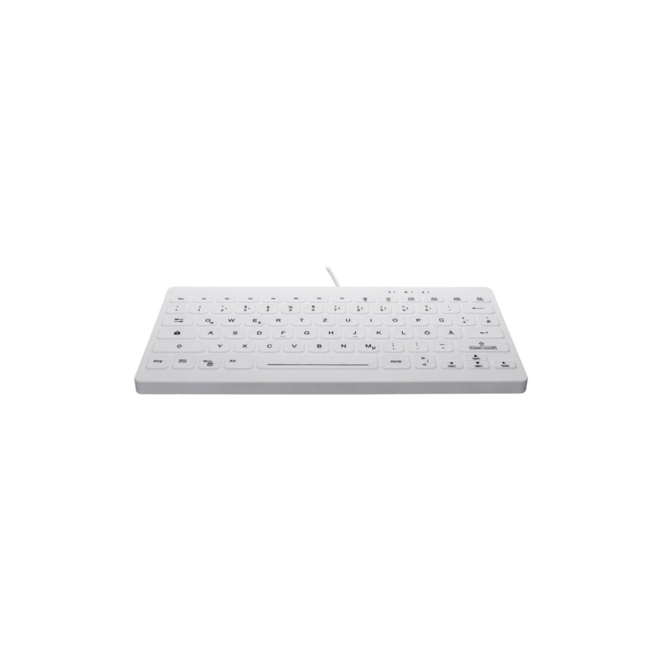 CHERRY Medical ACTIVE KEY AK-C4112 - AK-C4112F-U1-W - Wired White Mini Medical Keyboard, Scissor Switch