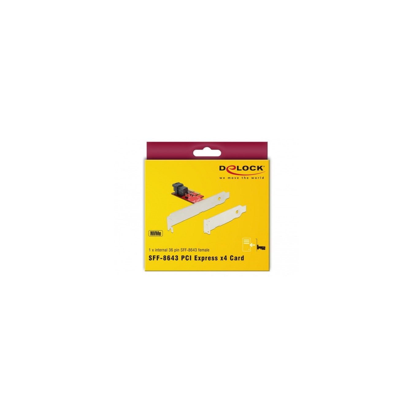 PCIe x4 Card to 1x SFF-8643 NVMe, Controller — Buy in Cyprus with Fast Delivery