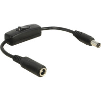 Apapter DC 5.5x2.5mm plug to 5.5x2.5mm socket, cable — Buy in Cyprus with Fast Delivery