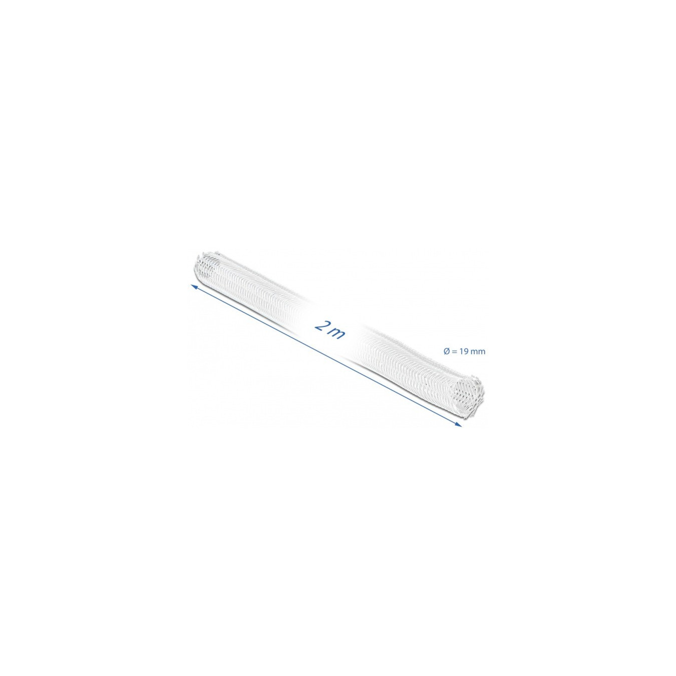 Braided hose with Velcro fastener, 2 meters x Ø 19mm — Buy in Cyprus with Fast Delivery
