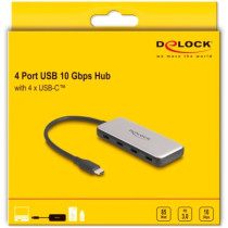 USB 10 Gbps USB Type-C Hub mit 4 x USB Type-C, USB-Hub — Buy in Cyprus with Fast Delivery