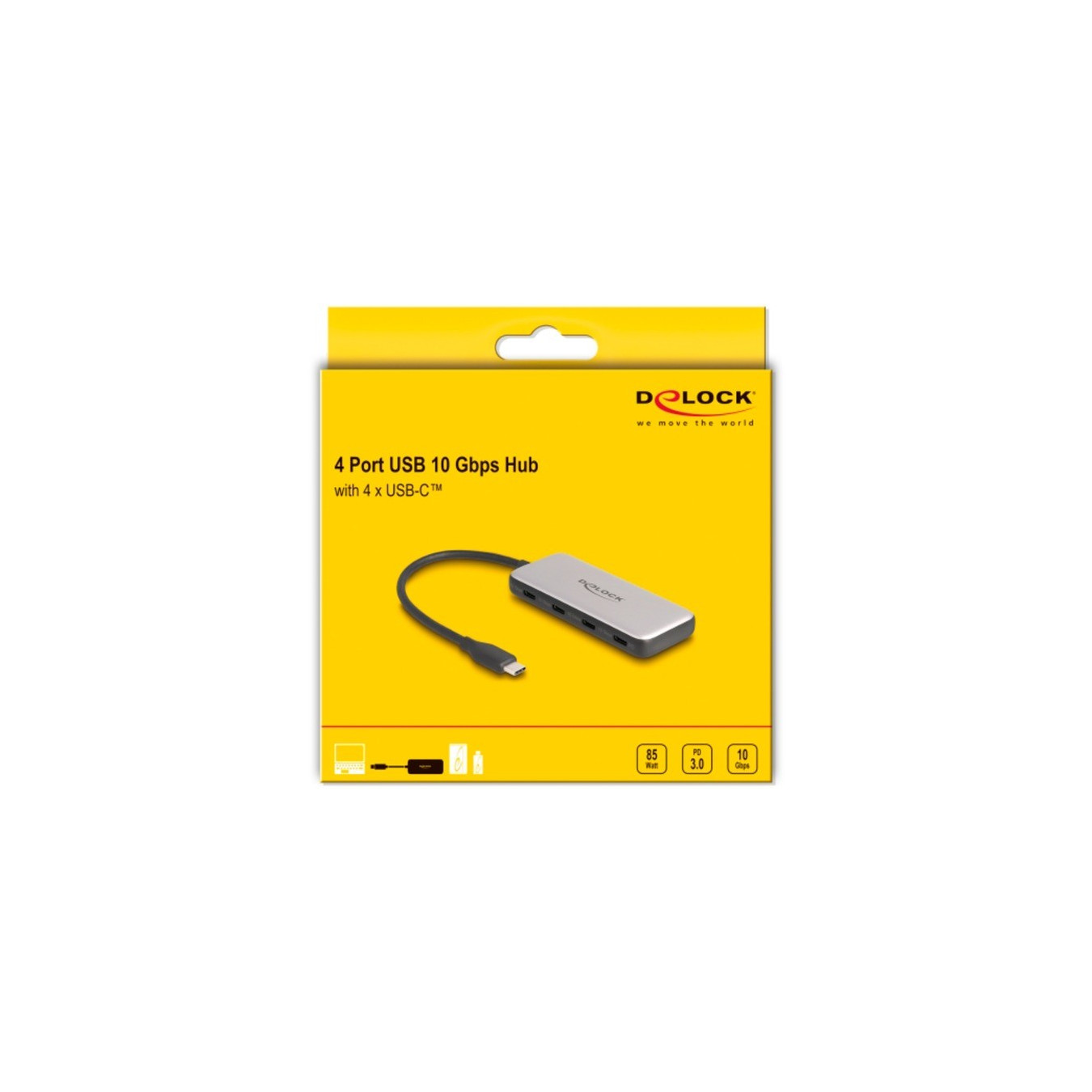 USB 10 Gbps USB Type-C Hub mit 4 x USB Type-C, USB-Hub — Buy in Cyprus with Fast Delivery