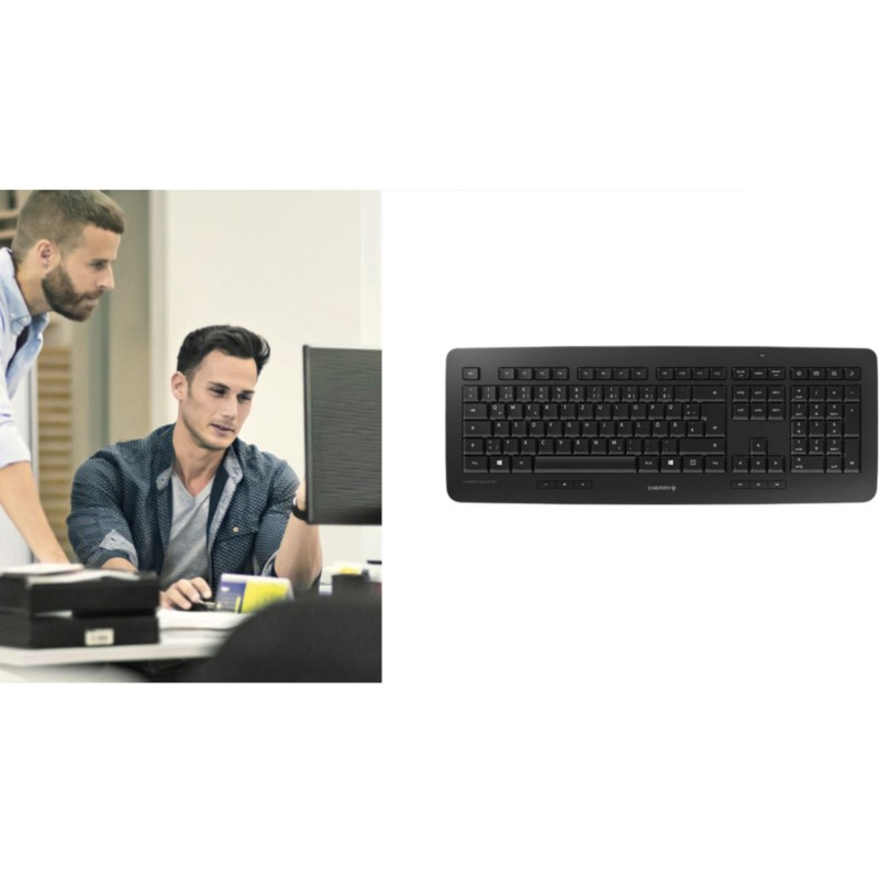 Buy Cherry DW5100 Wireless Keyboard & Mouse Combo - JD-0520DE-2 - Black, German ... in Cyprus, Nicosia, Limassol, Larnaka, Pafos