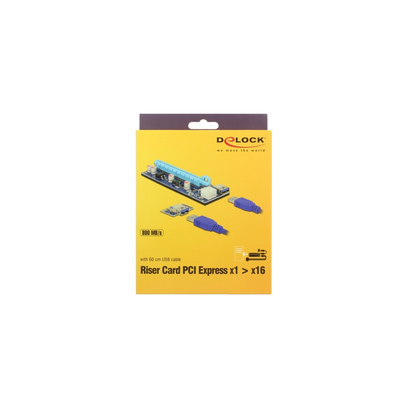 Riser Card PCI x1 to x16 USB Kabel — Buy in Cyprus with Fast Delivery