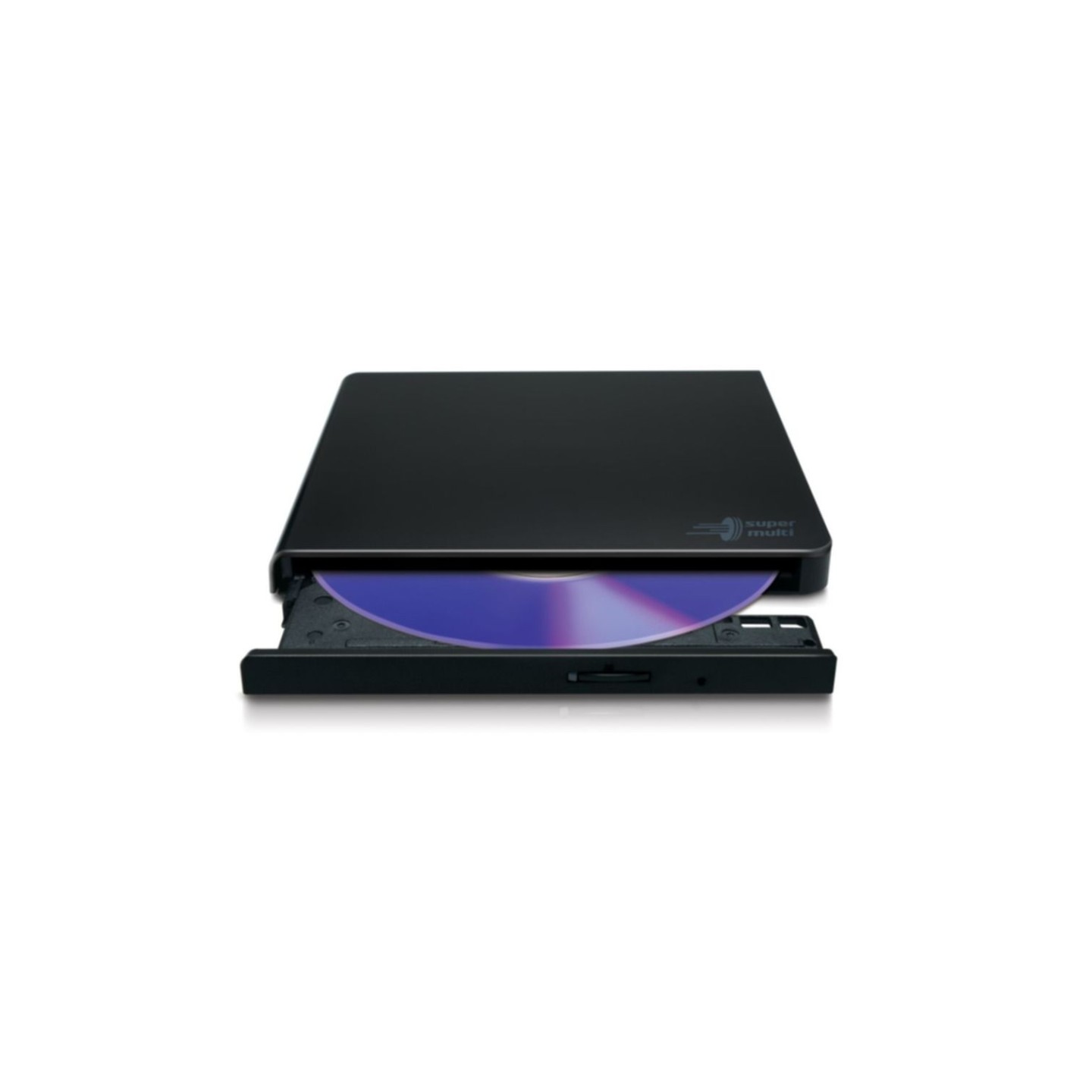 HLDS GP57EB40 Slim External DVD Writer - Black, USB 2.0, 8x Write, M-DISC (Retail) — Buy in Cyprus with Fast Delivery