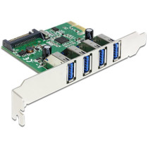 PCI Express card to 4 x external USB 3.0, interface card — Buy in Cyprus with Fast Delivery