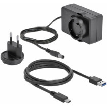 External dual housing for 2 x 3.5' SATA HDD with USB Type-C socket, drive housing — Buy in Cyprus with Fast Delivery