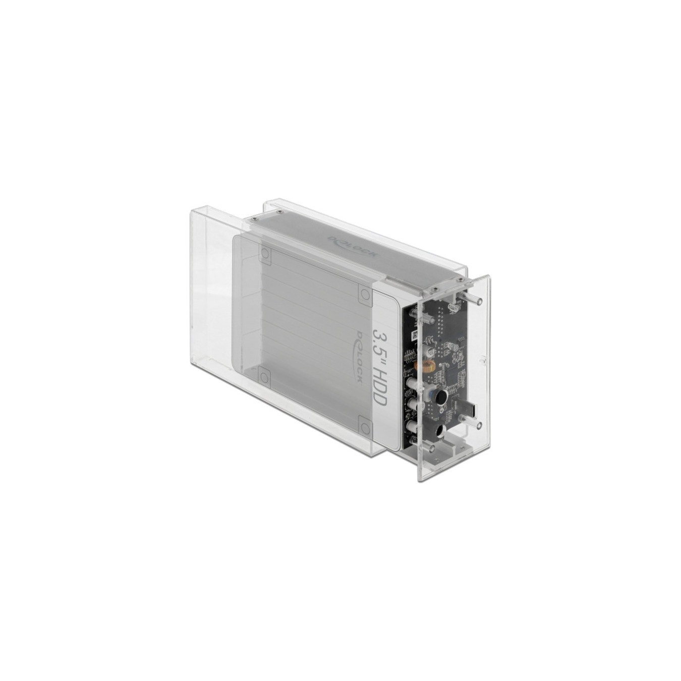 External dual housing for 2 x 3.5' SATA HDD with USB Type-C socket, drive housing — Buy in Cyprus with Fast Delivery