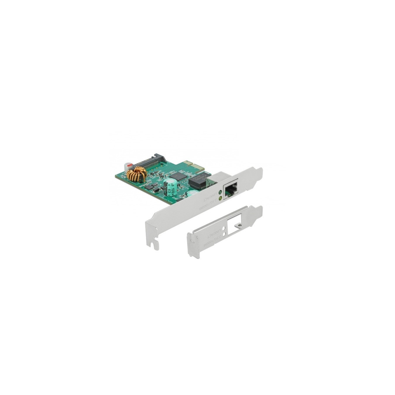 PCI Express x1 Karte 1 x RJ45 2,5 Gigabit LAN PoE+ RTL8125, LAN-Adapter — Buy in Cyprus with Fast Delivery