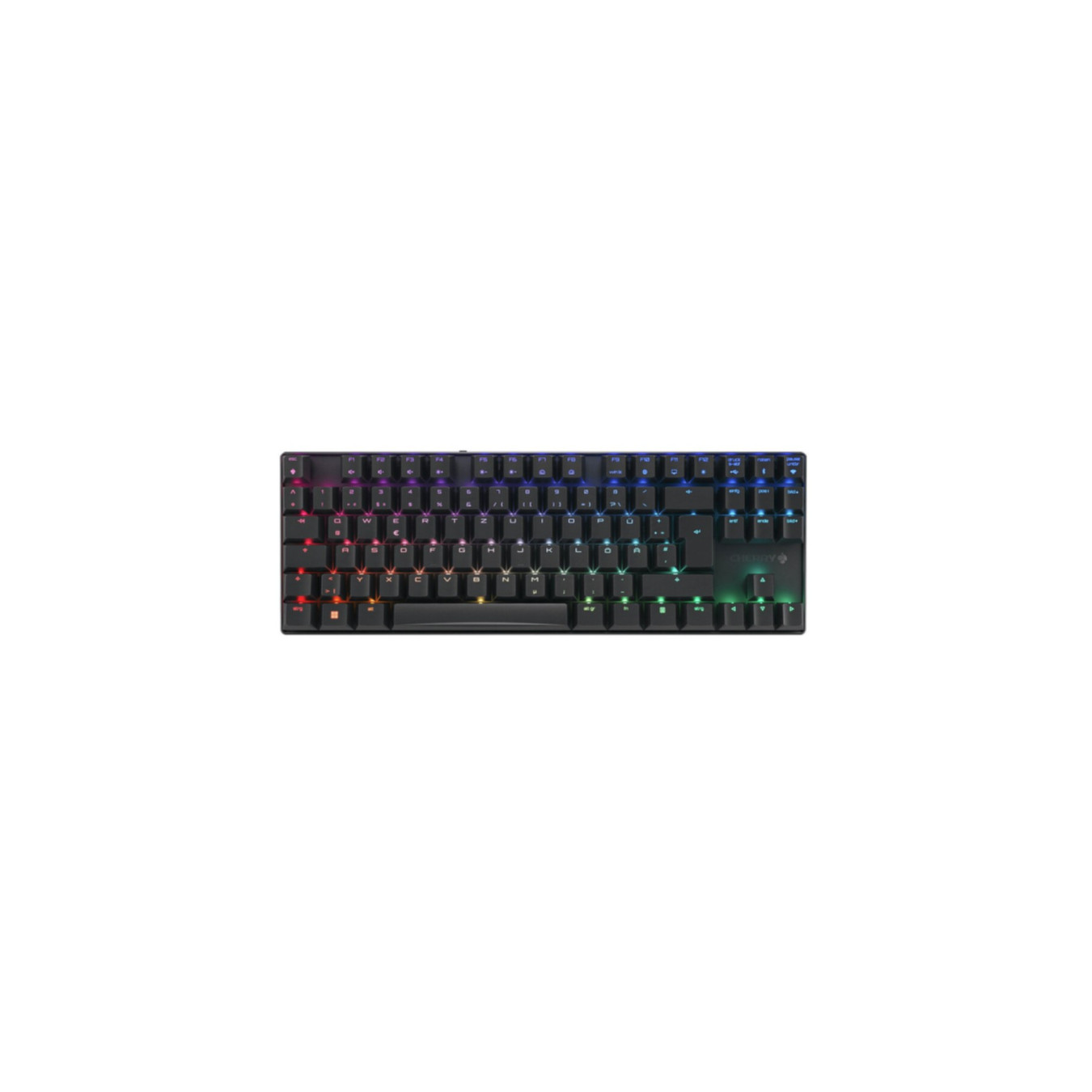 CHERRY MX 8.2 TKL Wireless - G80-3882LJADE-2 - Black, German QWERTZ, Tri-Mode USB/2.4G/Bluetooth, RGB