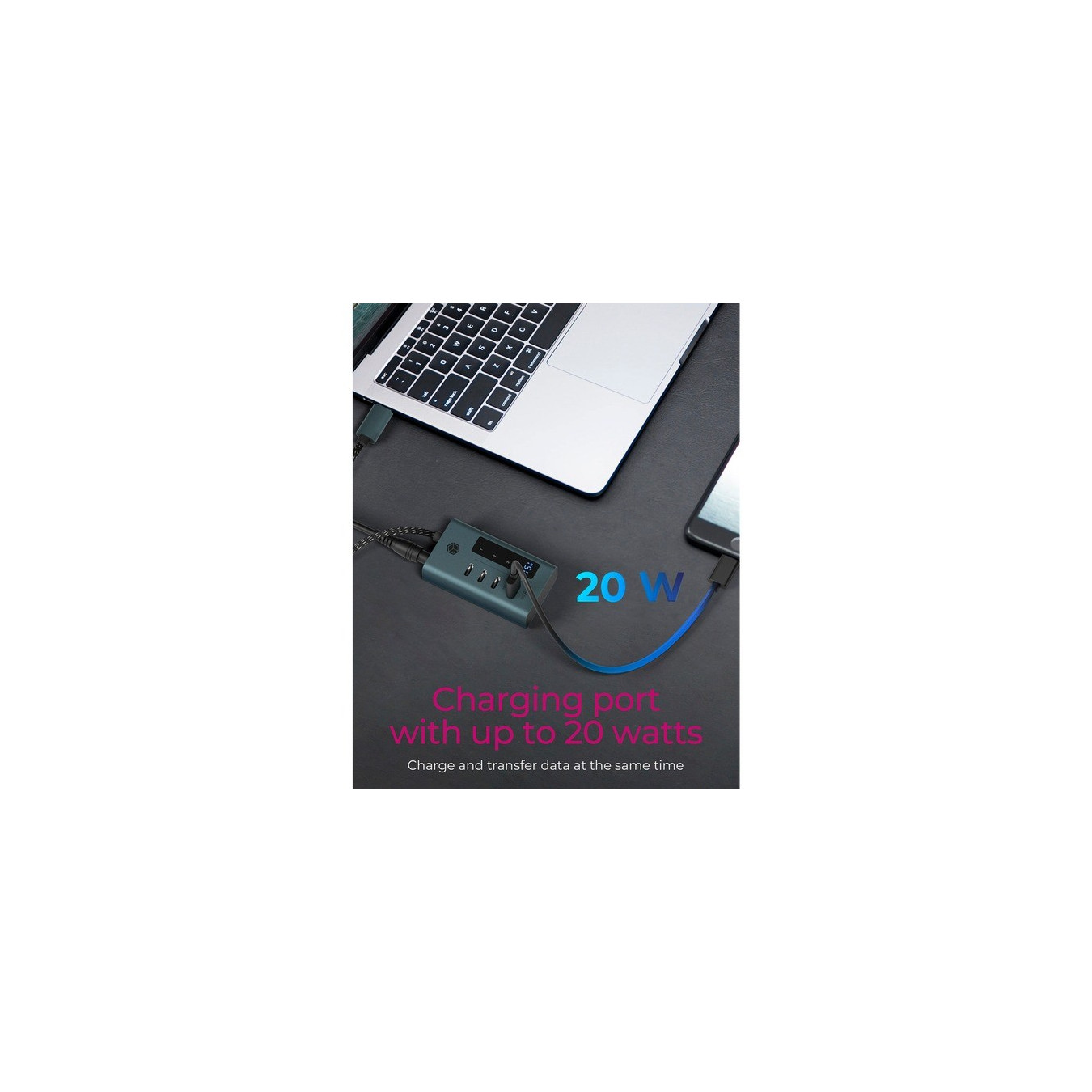 ICY BOX IB-HUB1454-C31 4-Port USB-C Hub – 10Gbps 20W PD | Armenius Store