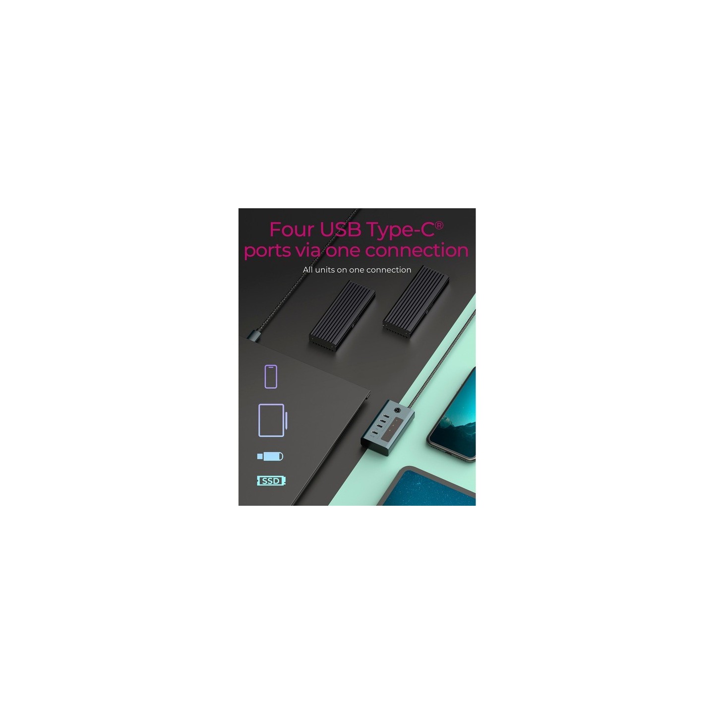 IB-HUB1454-C31, USB-Hub — Buy in Cyprus with Fast Delivery