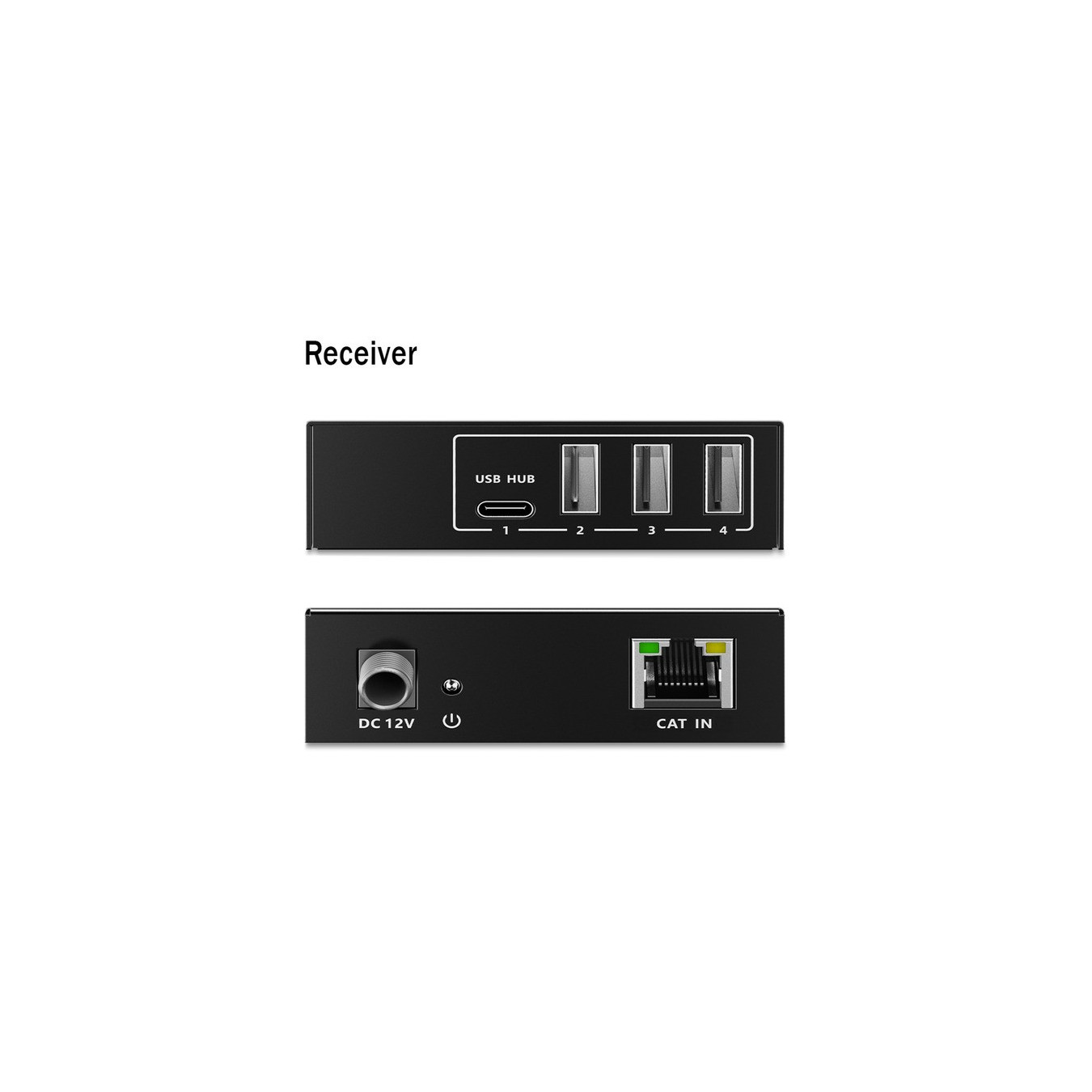 USB 3.2 Gen1 CAT Extender-Set, 5Gbps, 100 Meter, USB-Extender — Buy in Cyprus with Fast Delivery