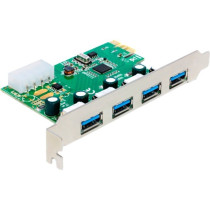 PCIe x1 card for 4x external USB Type-A 5 Gbit s, USB controller — Buy in Cyprus with Fast Delivery