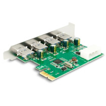 PCIe x1 card for 4x external USB Type-A 5 Gbit s, USB controller — Buy in Cyprus with Fast Delivery