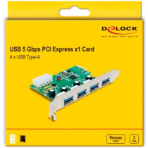 PCIe x1 card for 4x external USB Type-A 5 Gbit s, USB controller — Buy in Cyprus with Fast Delivery