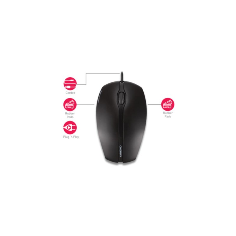 Buy Cherry Gentix Illuminated Mouse - JM-0300 - Black, Ambidextrous, 1000 DPI, U... in Cyprus, Nicosia, Limassol, Larnaka, Pafos