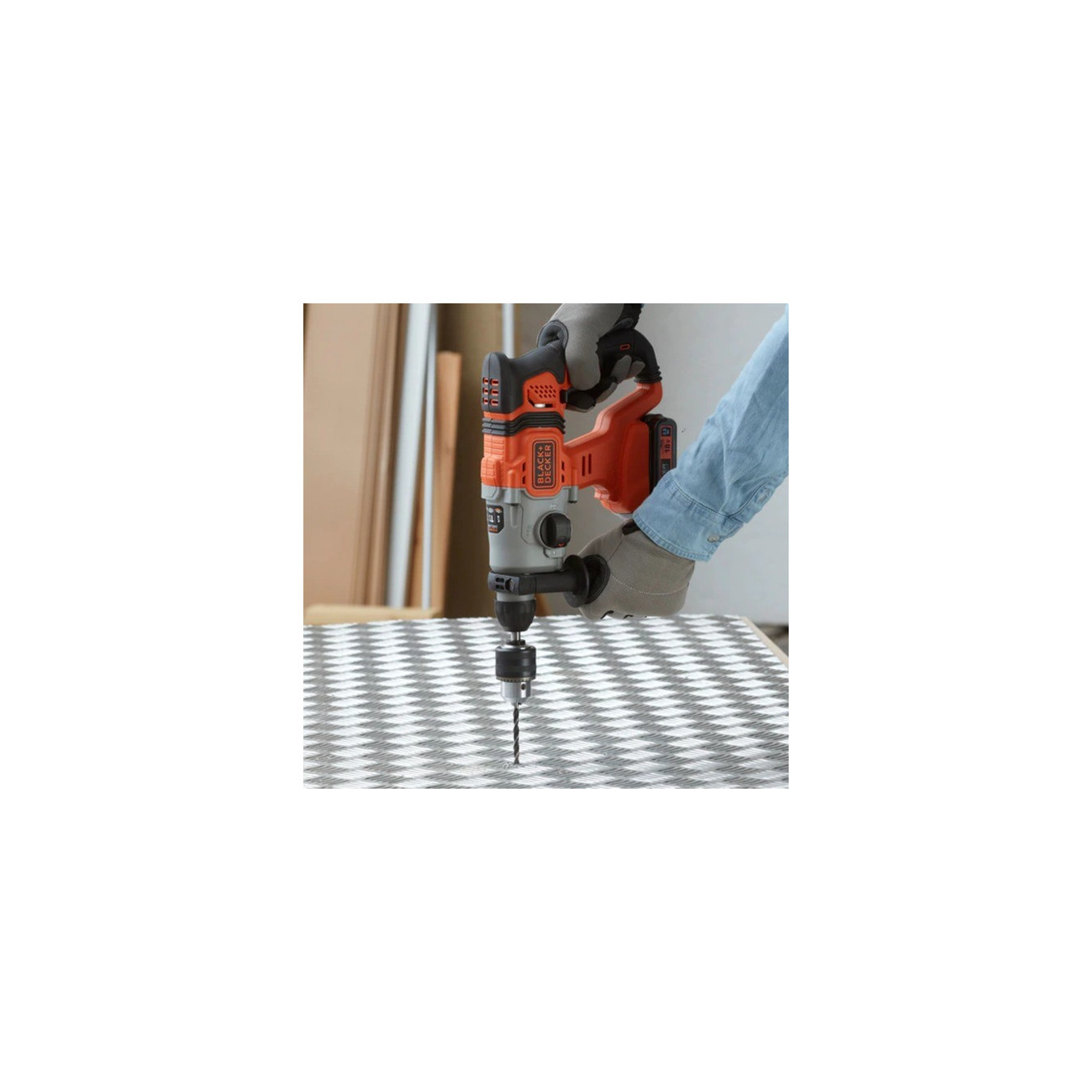 Cordless combination hammer BCD900E2K, 18 volts, hammer drill — Buy in Cyprus with Fast Delivery