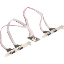 Mini PCIe I O full size 4 x serial RS-232, interface extension — Buy in Cyprus with Fast Delivery