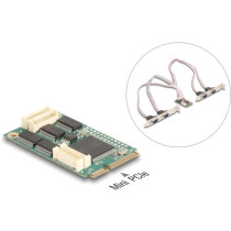 Mini PCIe I O full size 4 x serial RS-232, interface extension — Buy in Cyprus with Fast Delivery