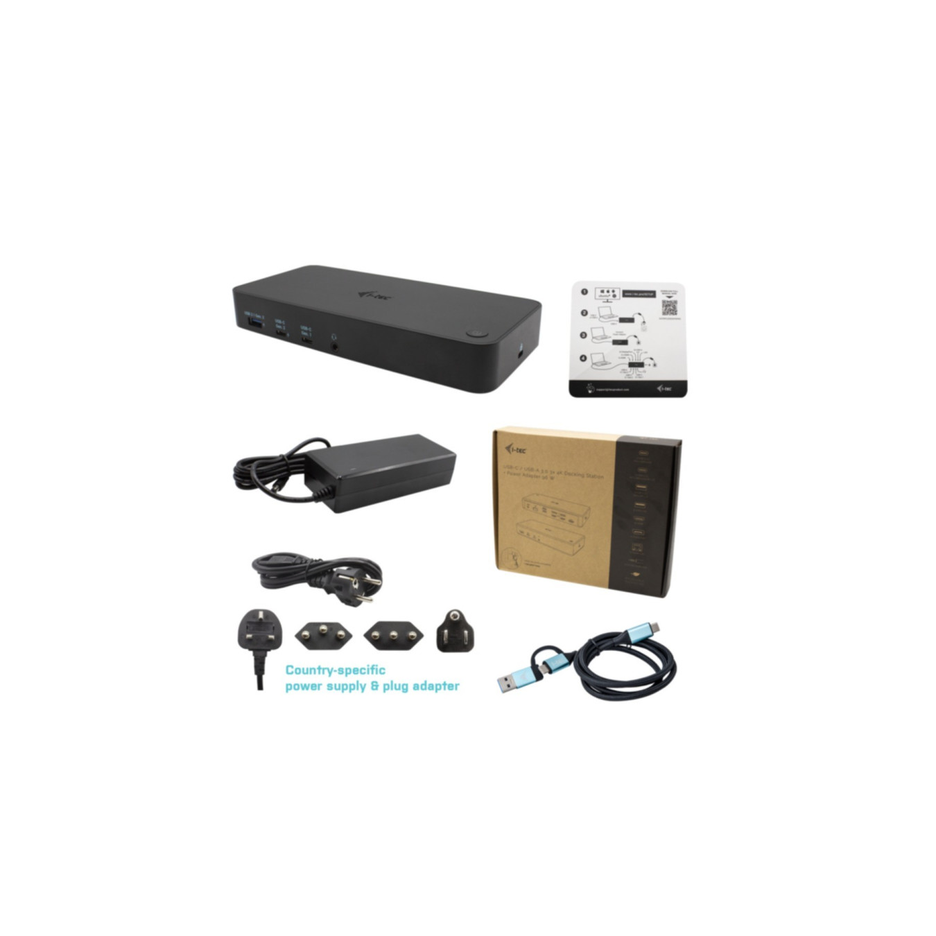 i-tec CATRIPLEDOCKPDPRO USB-C Thunderbolt 3 Docking Station - Triple 4K HDMI, 100W PD, Multi-OS