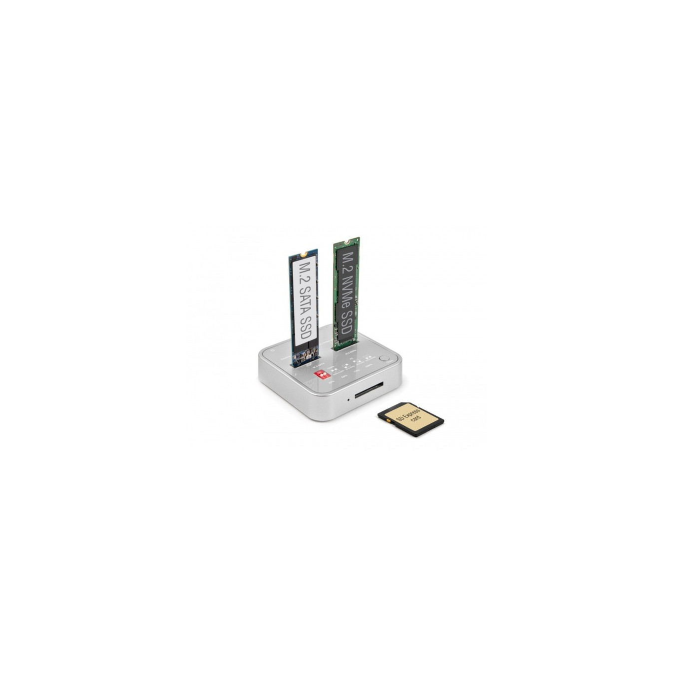 USB 3.0 docking and cloning station M.2 NVMe M.2 SATA SD, docking station — Buy in Cyprus with Fast Delivery