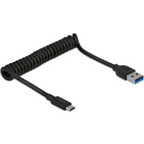 USB 3.2 Gen 2 spiral cable, USB-A male to USB-C male — Buy in Cyprus with Fast Delivery