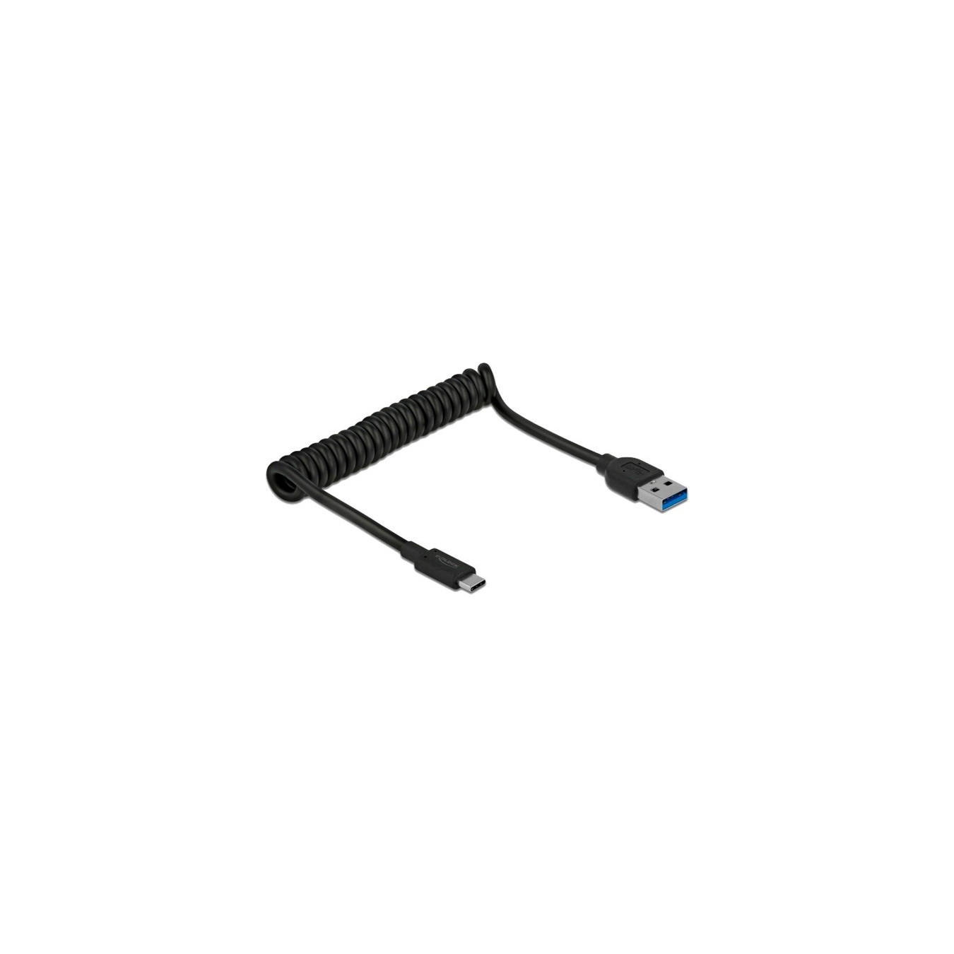 USB 3.2 Gen 2 spiral cable, USB-A male to USB-C male — Buy in Cyprus with Fast Delivery