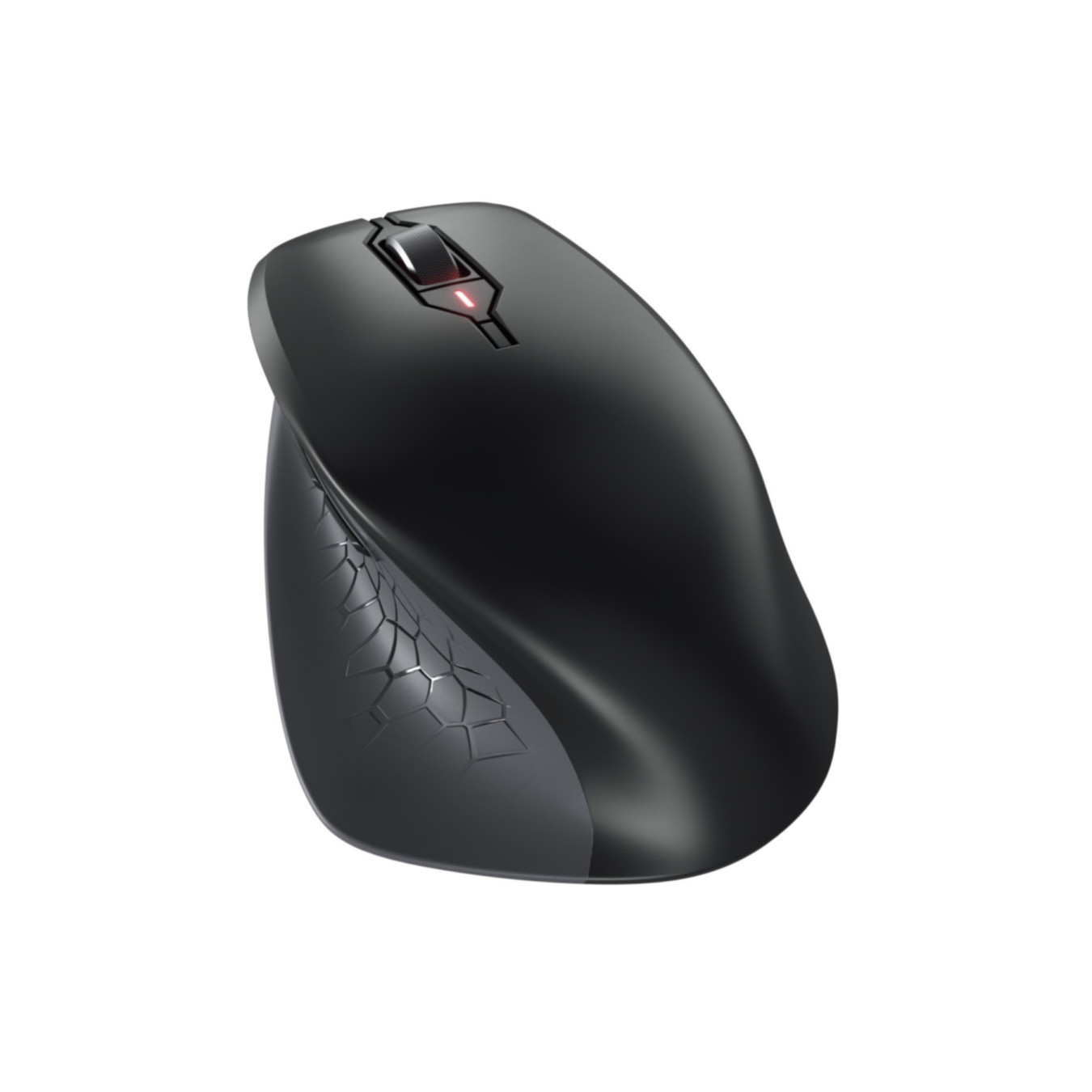 Cherry STREAM COMFORT Wireless Mouse - Right-Hand Ergonomic, 4000 DPI, 2.4 GHz Nano Receiver - Black/Grey