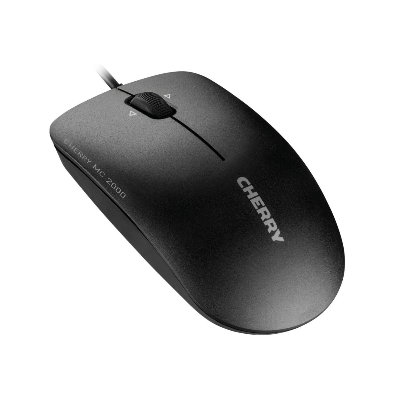 Cherry MC2000 - JM-0600-2 - Black Ambidextrous Wired USB Mouse, 1600 DPI, 3-Button Office Mouse