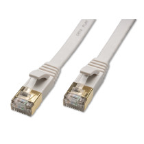 CAT8 Ethernet Patch Cable - 1 m - White, RJ45 Gold-Plated Connectors, 40 Gbps — Buy in Cyprus with Fast Delivery
