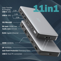 11 Port USB-C Dockingstation — Buy in Cyprus with Fast Delivery