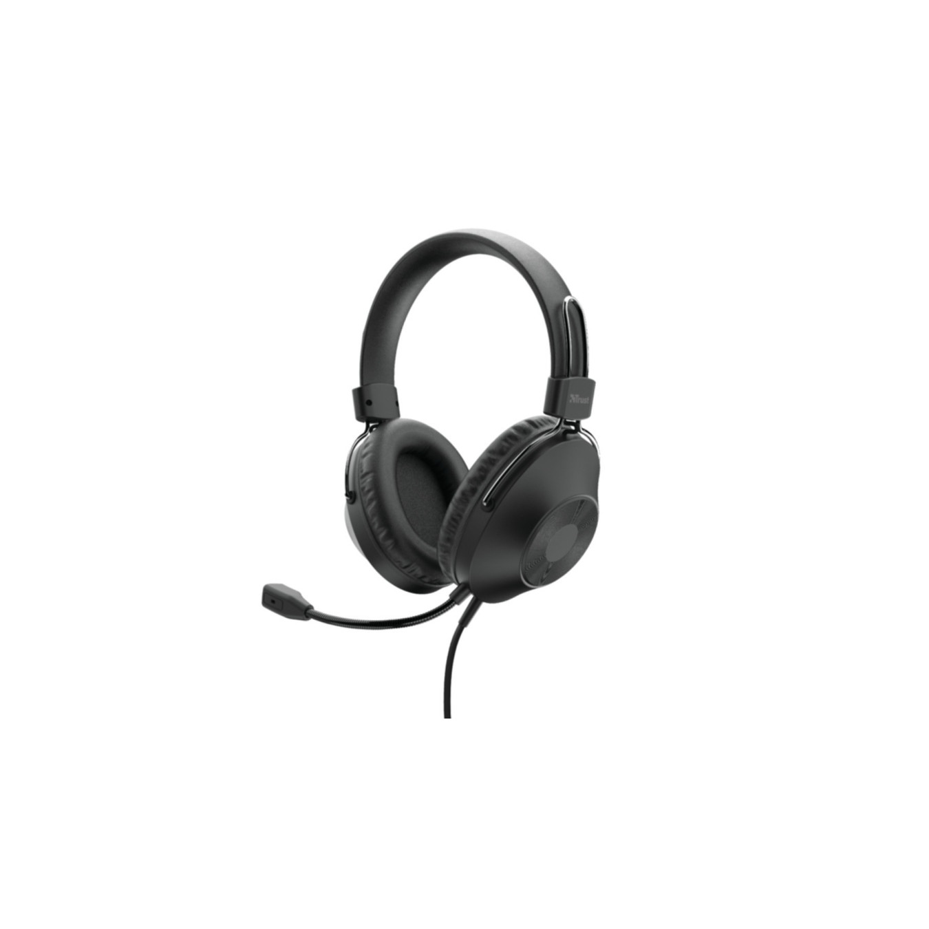 Trust HS-250 USB Headset - Over-Ear Closed, Wired USB, Flexible Boom Mic, 40mm Drivers — Buy in Cyprus with Fast Delivery