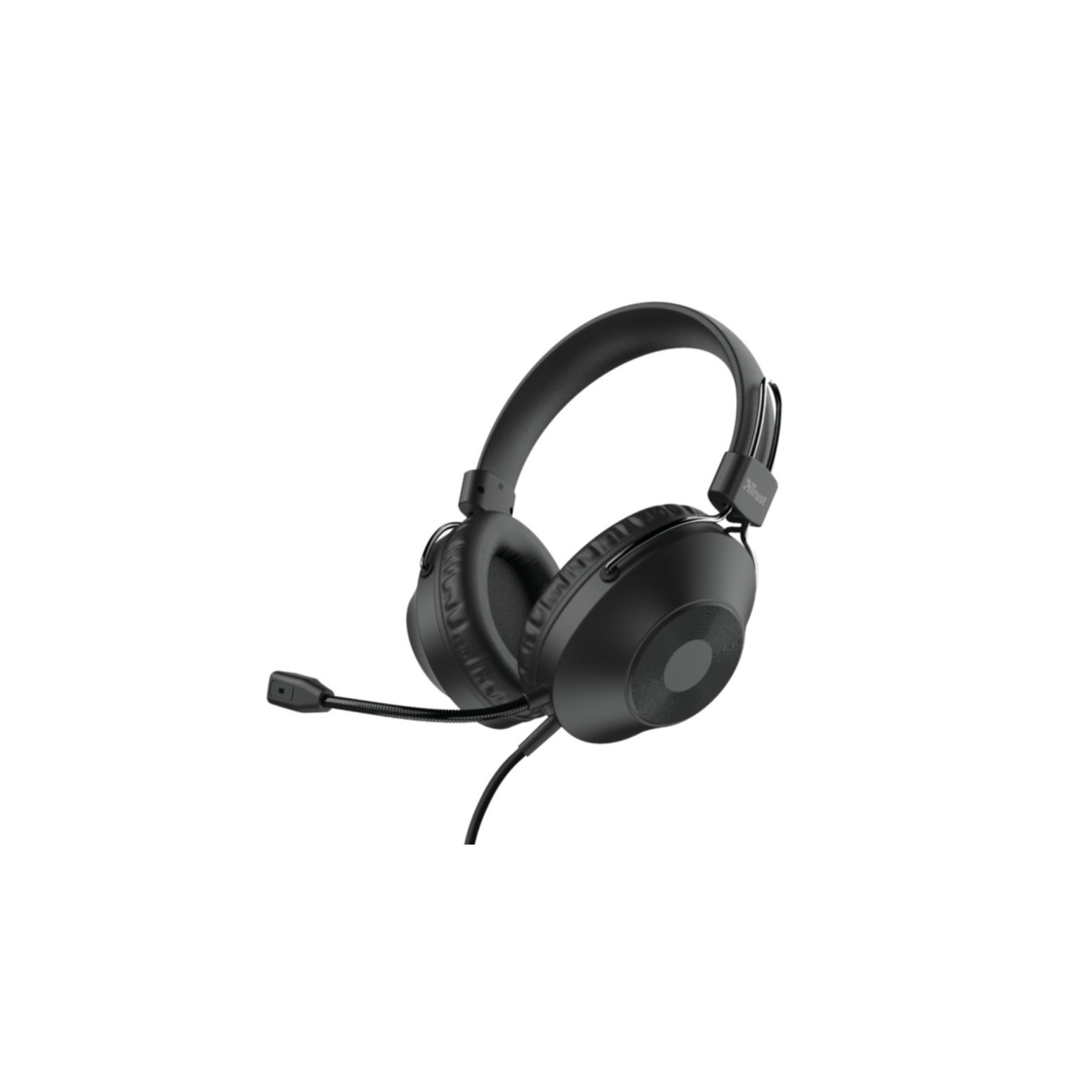 Trust HS-250 USB Headset - Over-Ear Closed, Wired USB, Flexible Boom Mic, 40mm Drivers — Buy in Cyprus with Fast Delivery