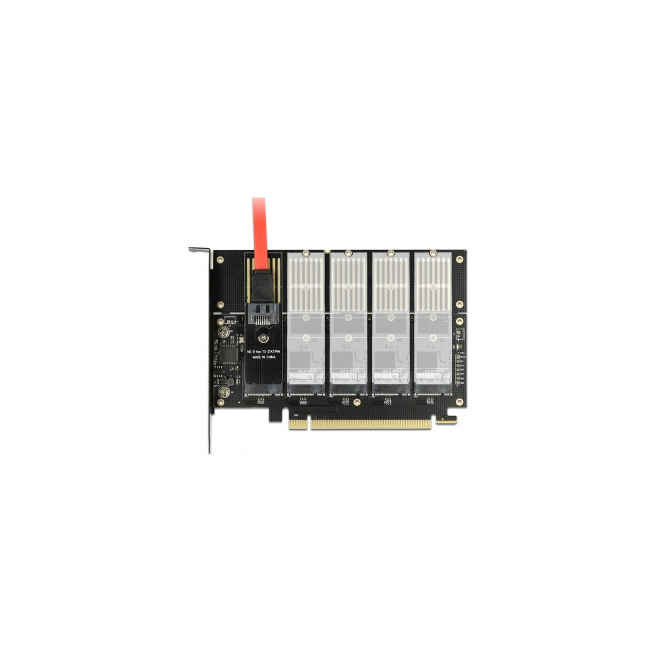 PCIe x16Karte to 5x M.2 Key B — Buy in Cyprus with Fast Delivery
