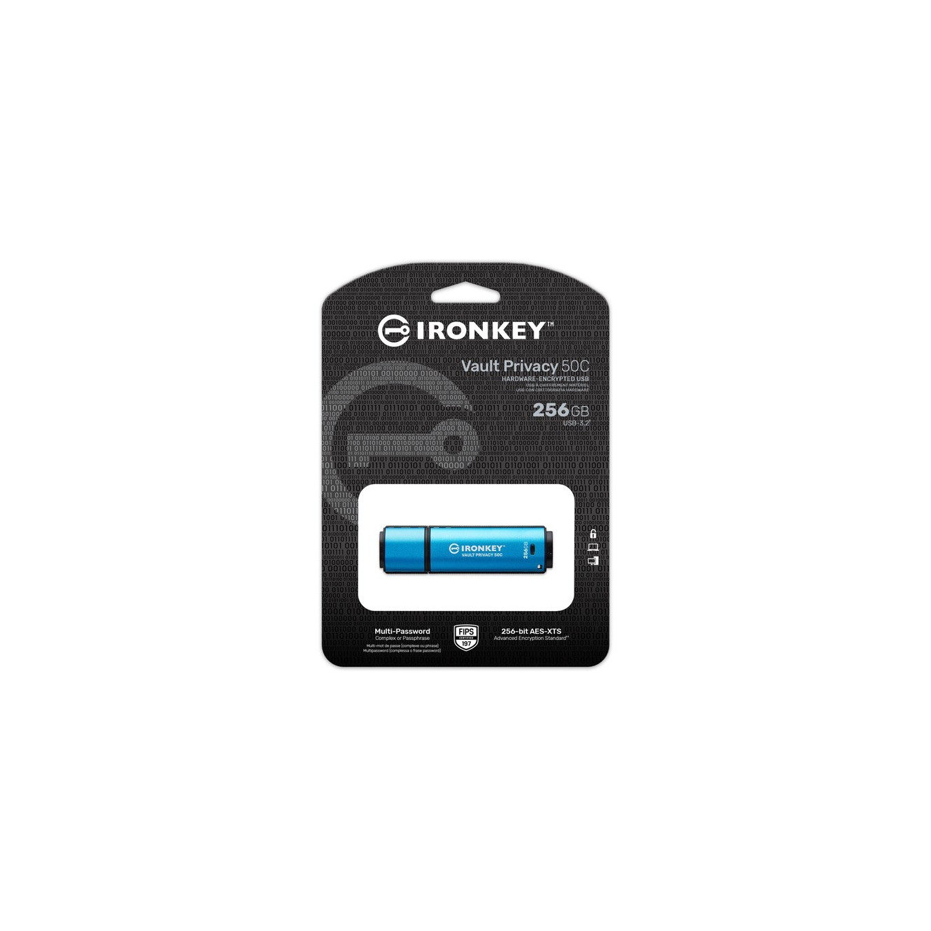 IronKey Vault Privacy 50 256 GB, USB-Stick — Buy in Cyprus with Fast Delivery