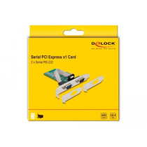 PCIe x1 card to 2x serial RS-232, interface card — Buy in Cyprus with Fast Delivery