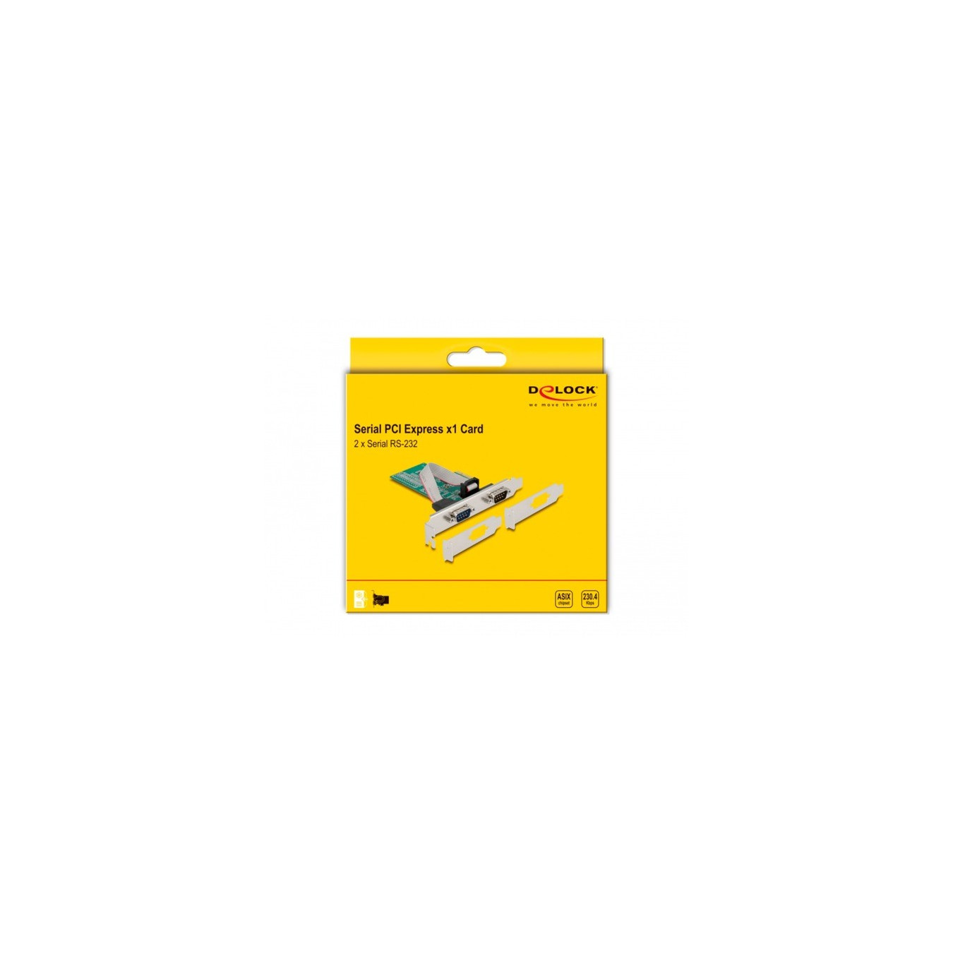 PCIe x1 card to 2x serial RS-232, interface card — Buy in Cyprus with Fast Delivery