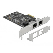 PCI Express x2 card to 2 x RJ45 2.5 Gigabit LAN RTL8125, LAN adapter — Buy in Cyprus with Fast Delivery