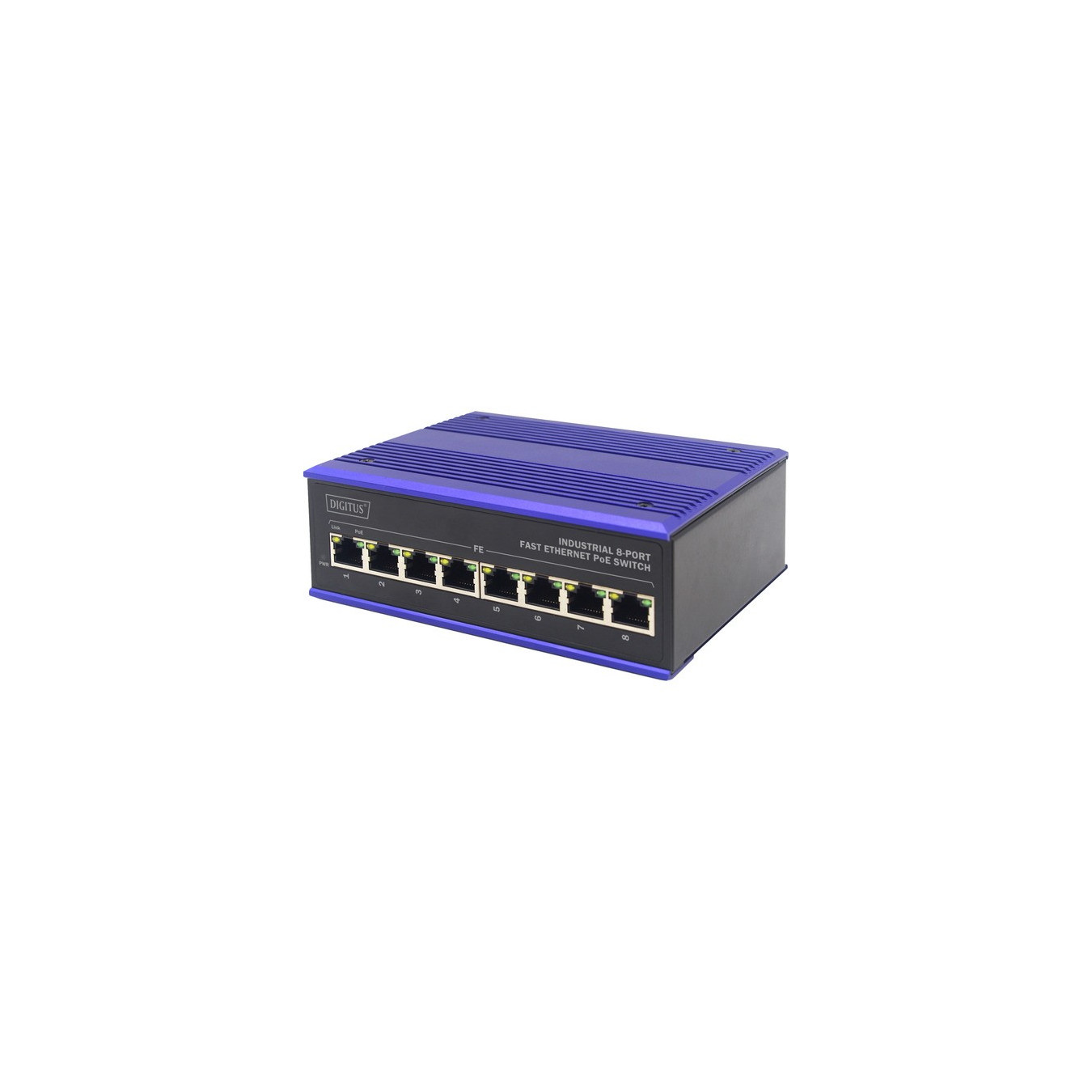 8 Port Fast Ethernet Network PoE Switch,Industrial, Unmanaged — Buy in Cyprus with Fast Delivery