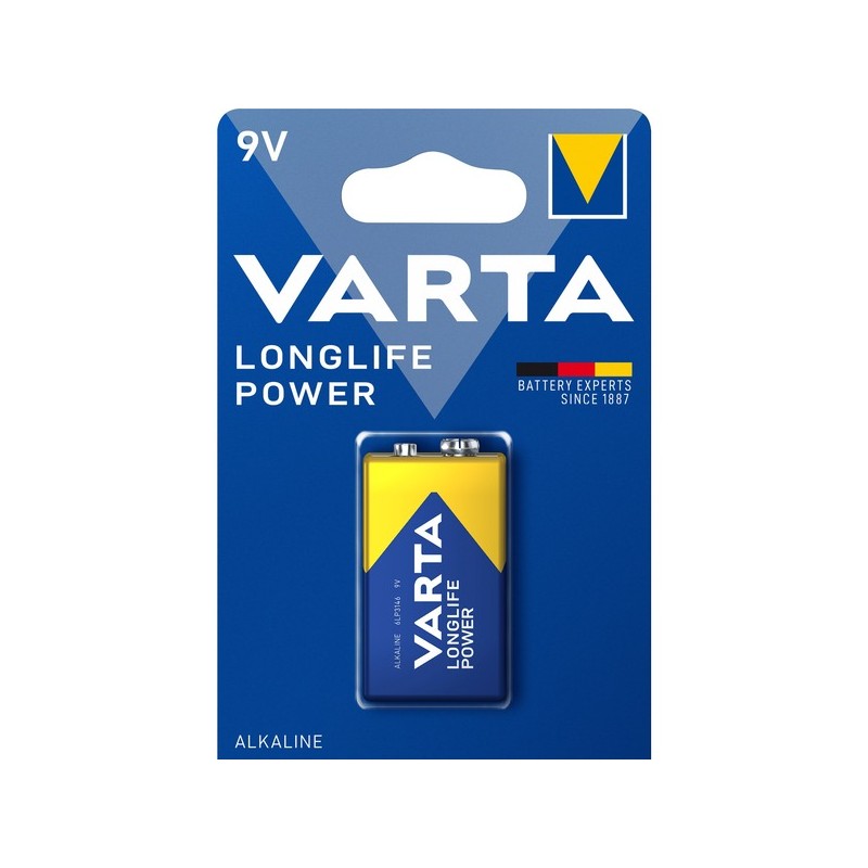 Varta High Energy 9V Alkaline Battery - 4922/4922121411 (Blister) — Buy in Cyprus with Fast Delivery