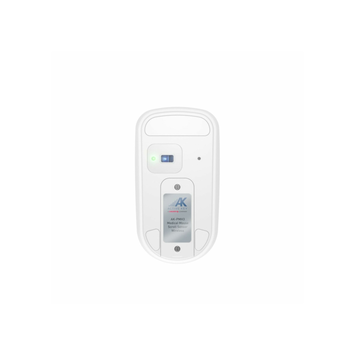 Cherry Medical ACTIVE KEY AK-PMH3 - RF 2.4GHz Wireless Ambidextrous Medical Mouse, 1000 DPI, White