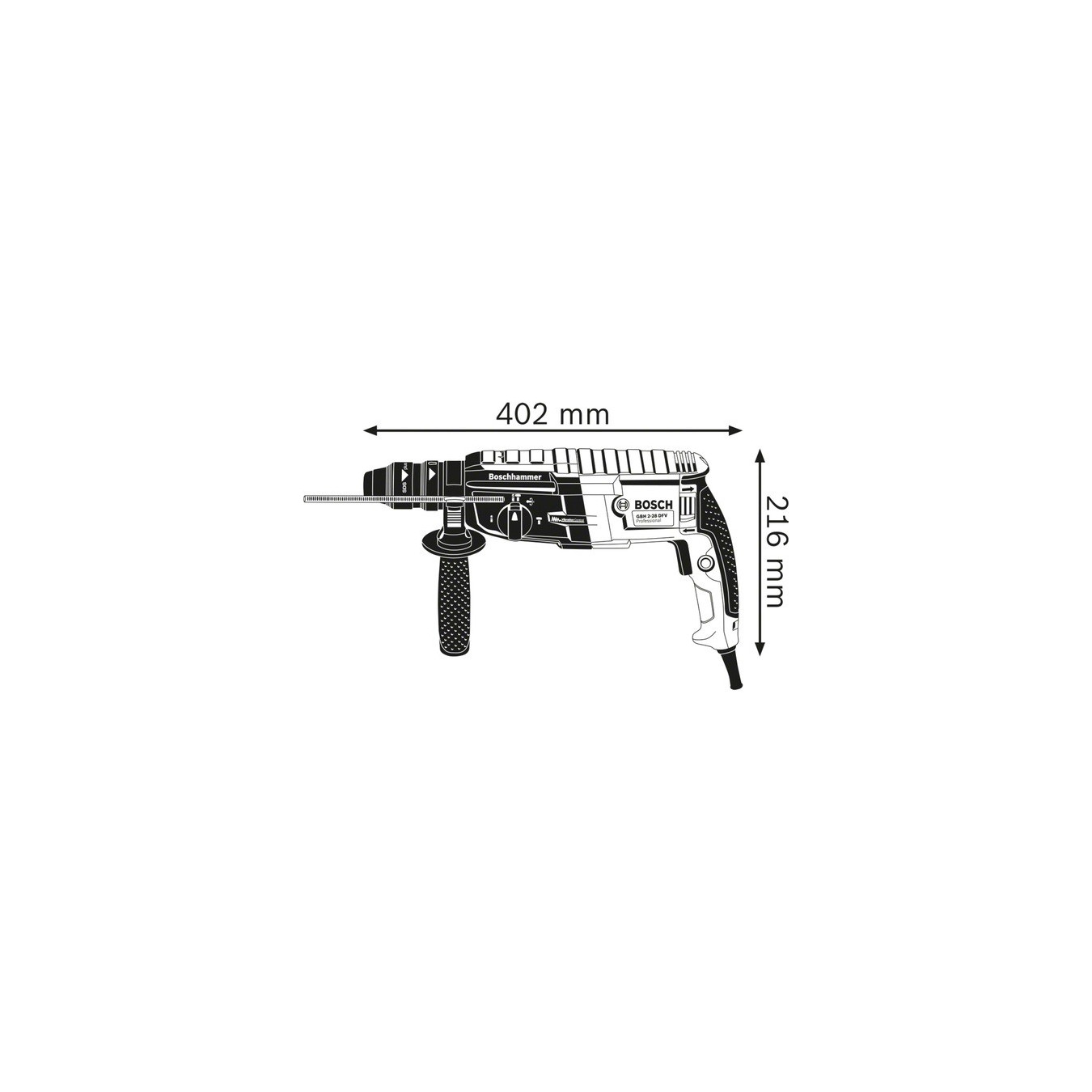 Hammer drill GBH 2-28 F Professional — Buy in Cyprus with Fast Delivery